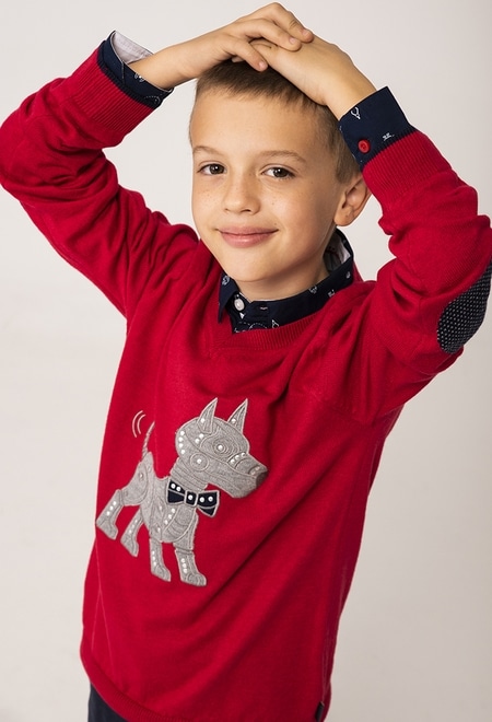 Pullover tricot para menino_1