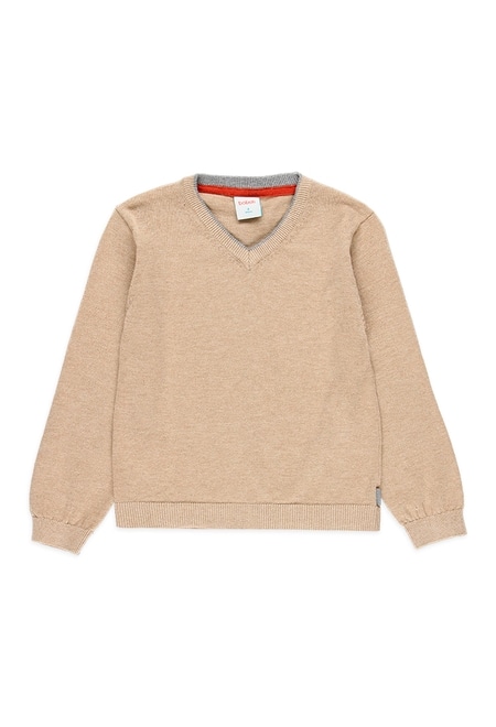 Knitwear pullover with elbow patches for boy_2