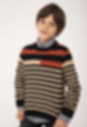 Knitwear pullover striped for boy