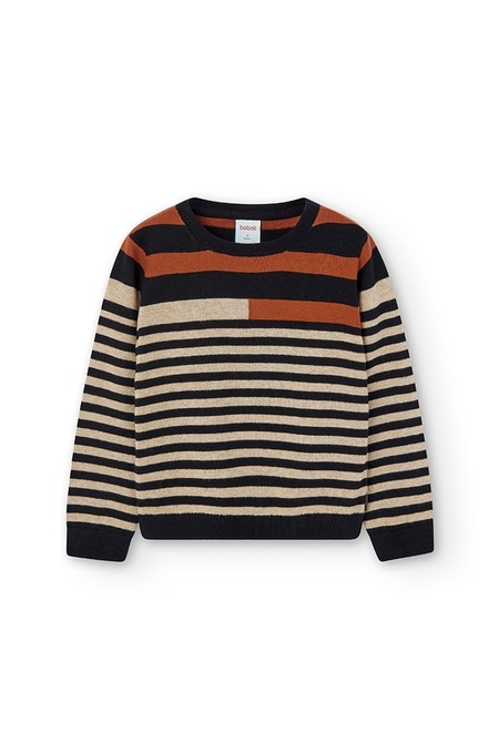 Knitwear pullover striped for boy_2