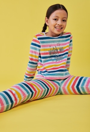 Pijama terciopelo de niña - orgánico_1