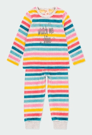 Velour pyjamas for girl - organic_1
