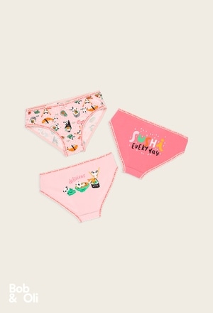 Pack 3 knickers for girl - organic_1