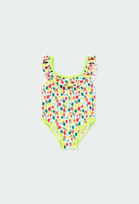 Swimsuit printed for baby girl_1