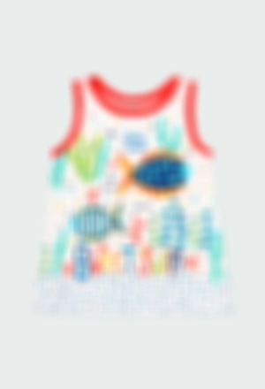 Kleid gestrickt "fische" für baby mädchen