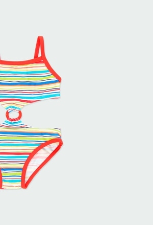 Swimsuit polyamide striped for baby girl_3