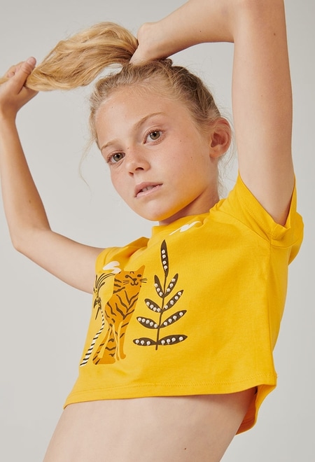 Camiseta punto "tigre" de niña_1