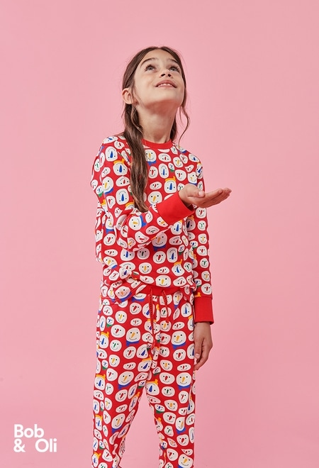 Knit pyjamas printed - organic unisex_1