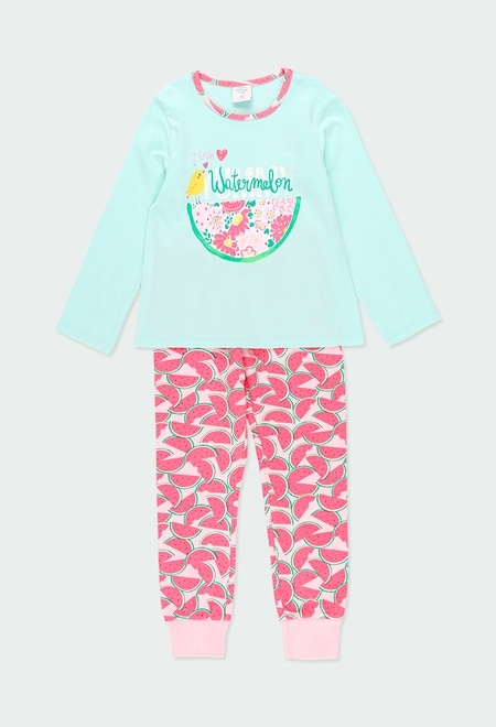 Pijama punto sandías de niña_1