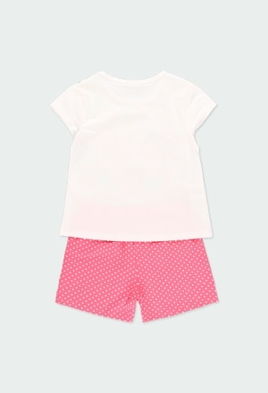 Knit pyjamas polka dot for girl_2