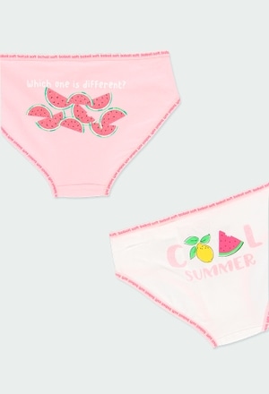 Pack 3 knickers fruits for girl_7