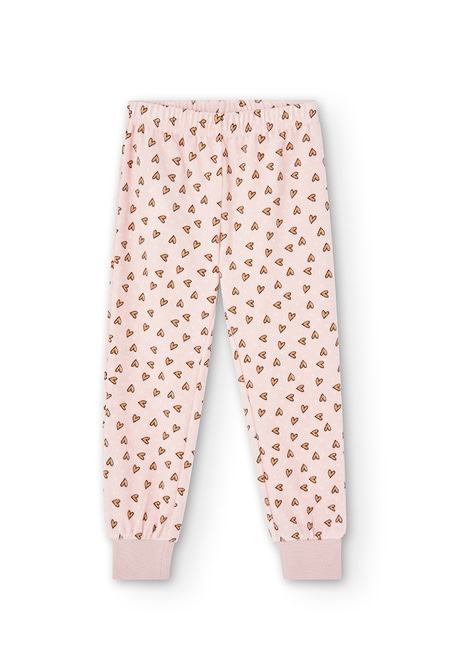 Velour pyjamas hearts for girl_4