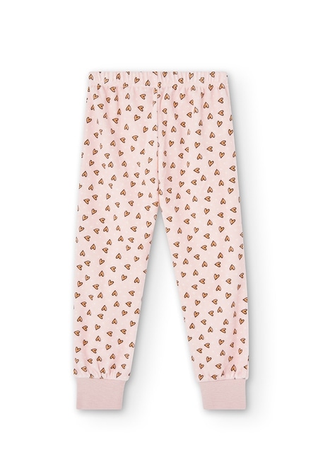 Pyjama en velours coeurs pour fille_6