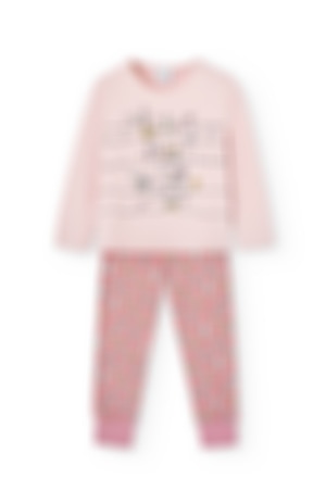 Pijama interlock "buho" de niña