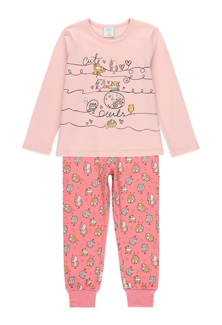 Interlock pyjamas "owl" for girl_1