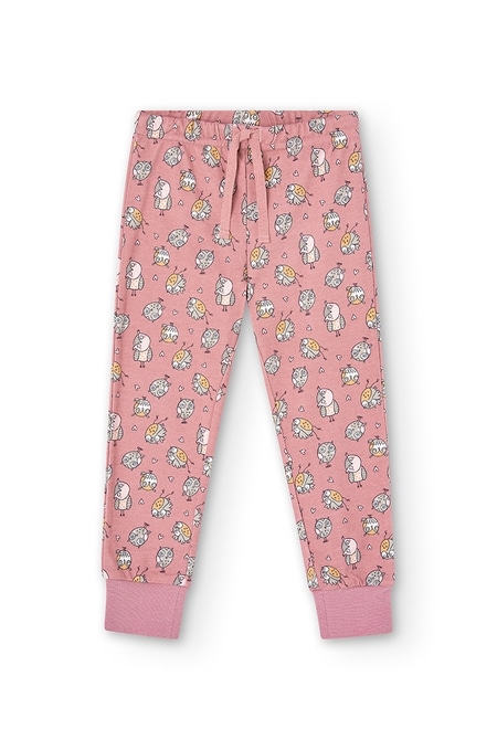 Pijama interlock "buho" de niña_4