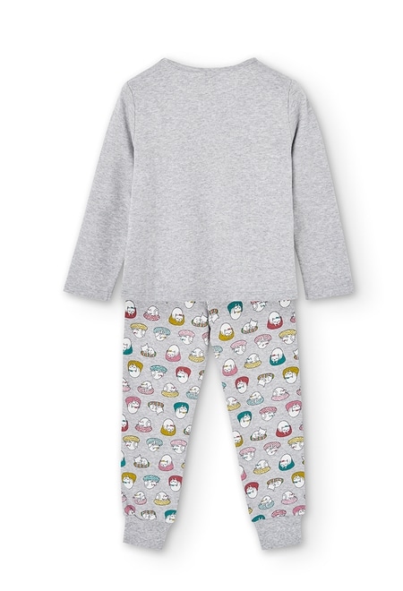 Pijama punto "gatos" de niña_2
