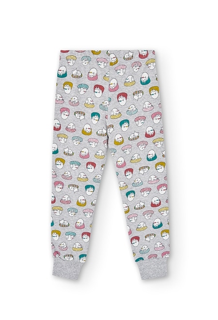 Knit pyjamas "cats" for girl_6