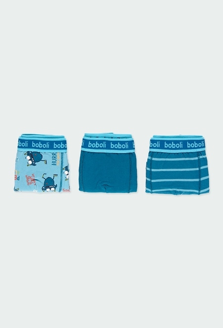 Pack 3 boxers knit for boy_1