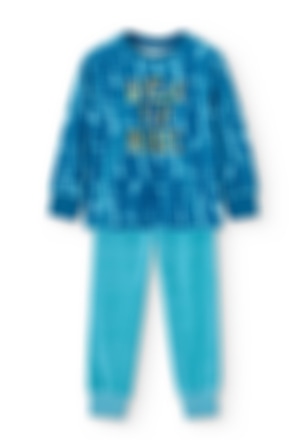 Pijama terciopelo estampado de niño