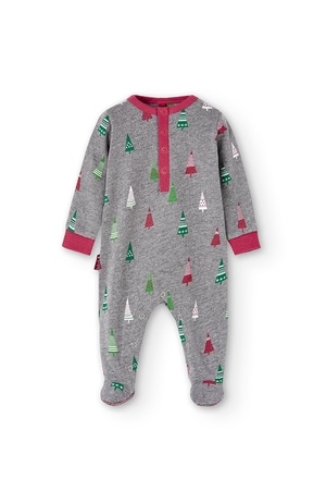 Fleece play suit printed for baby_1
