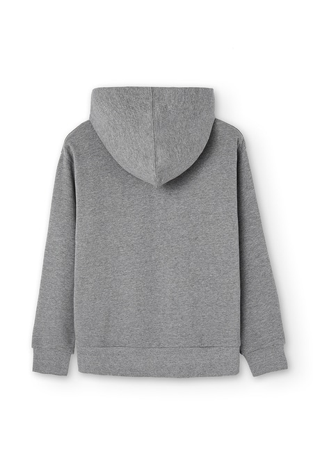 Fleece with hood sweatshirt unisex_2